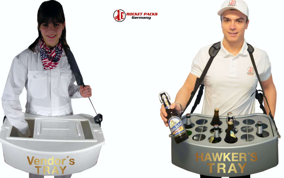 ���� Mobile backpack beverage tray combo designed for efficient and ergonomic drink service at festivals, outdoor markets, and promotional events. This versatile setup includes an insulated backpack capable of holding up to 19 liters of hot or cold beverages along with a spacious vendor tray featuring adjustable compartments for cans, bottles, cups, and accessories. Ideal for event caterers and street vendors, the combination offers maximum portability, comfort with padded straps, and quick, hygienic dispensing through a built-in tap system. Perfect for enhancing customer experience with fast beverage delivery on the go